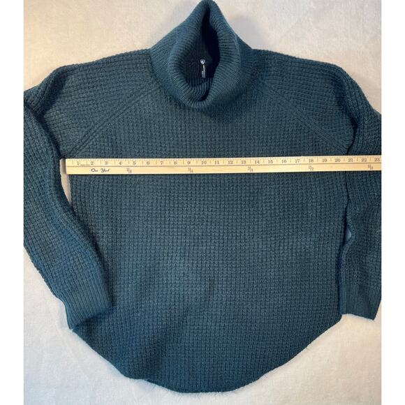 Kuhl Womens Sienna Teal Green Cowl Turtleneck Sweater Medium - Picture 8 of 8